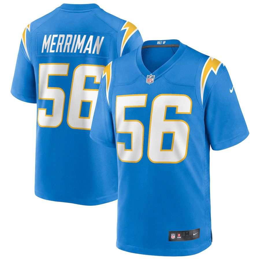 Men Los Angeles Chargers 56 Shawne Merriman Nike Powder Blue Game Retired Player NFL Jersey